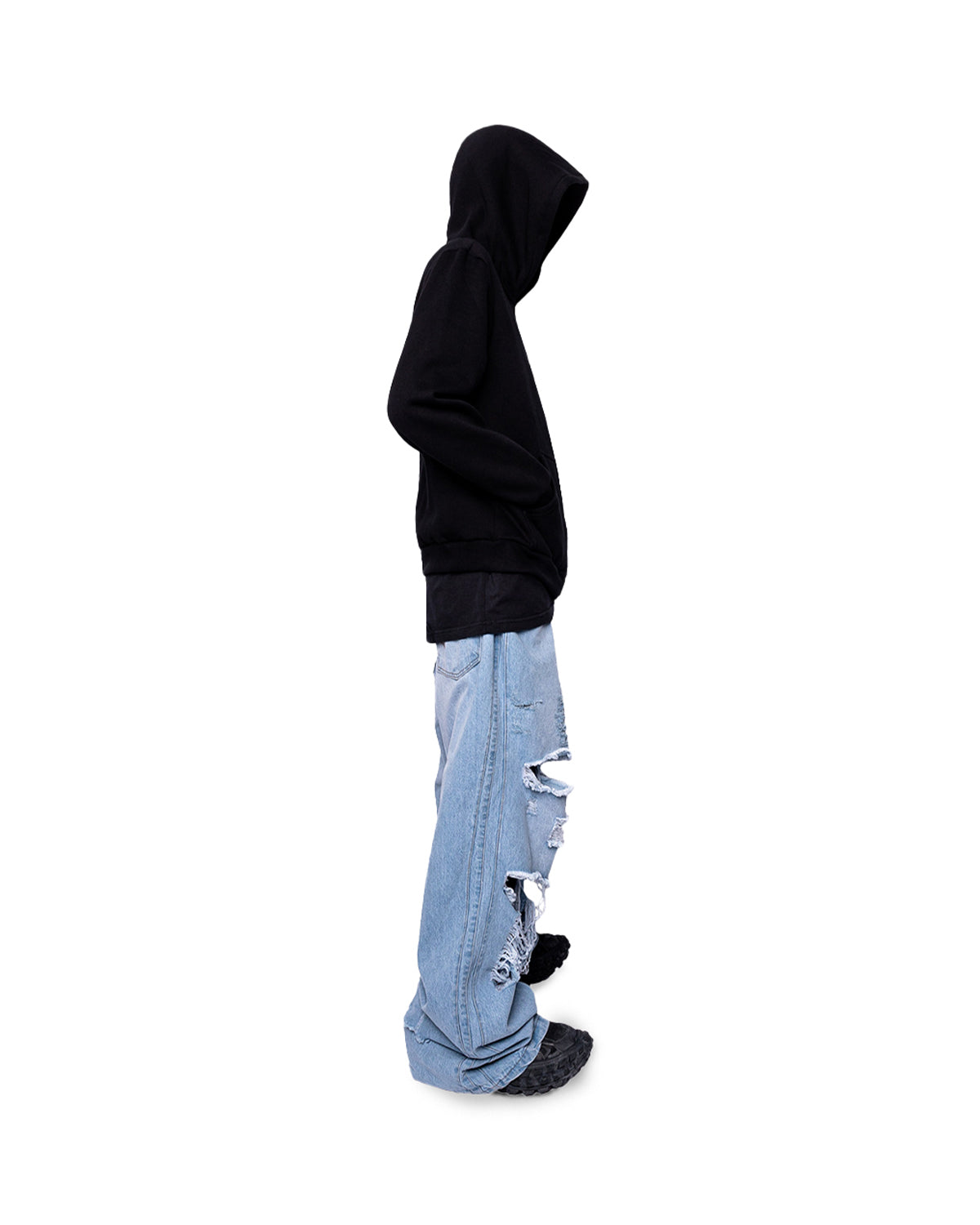 DISRUPTIVE ZIP-UP HOODIE