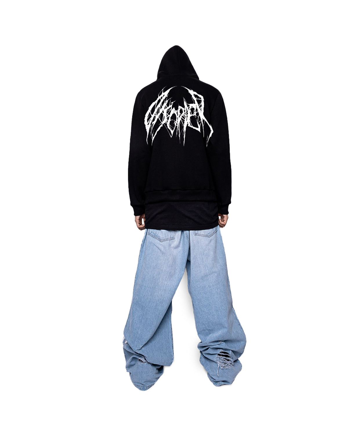 DISRUPTIVE ZIP-UP HOODIE
